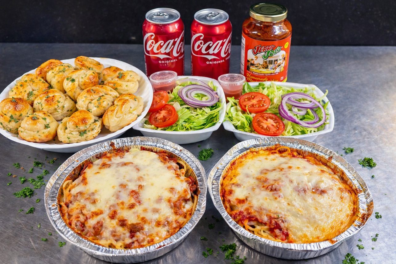 2 Dinner Special, 2 Dinner Salads, & 2 Canned Sodas Special.