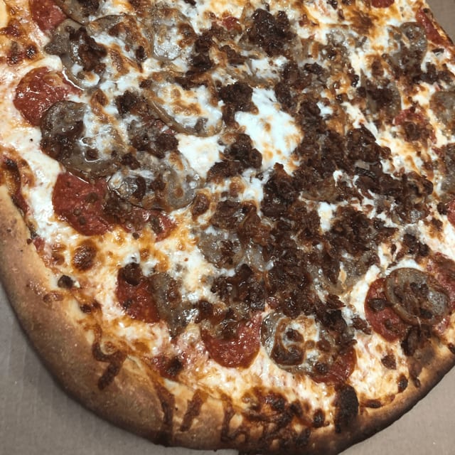 Meat Feast Pizza (16" Extra Large - 12 Slices).