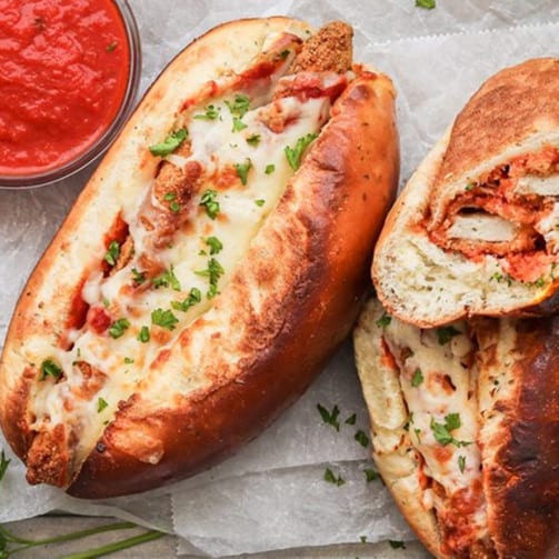 Chicken Parmigiana Sub.