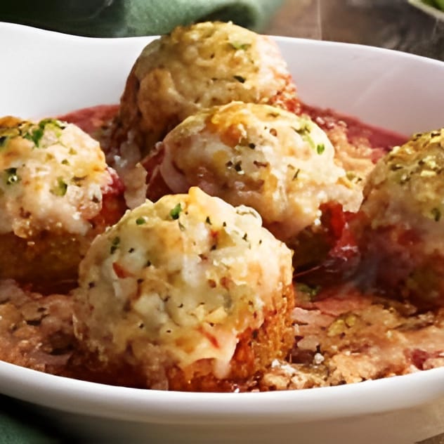 Meatball Parmigiana.