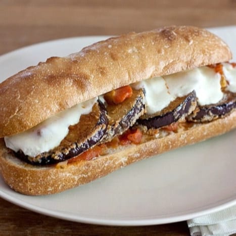 Eggplant Parmigiana Sub.