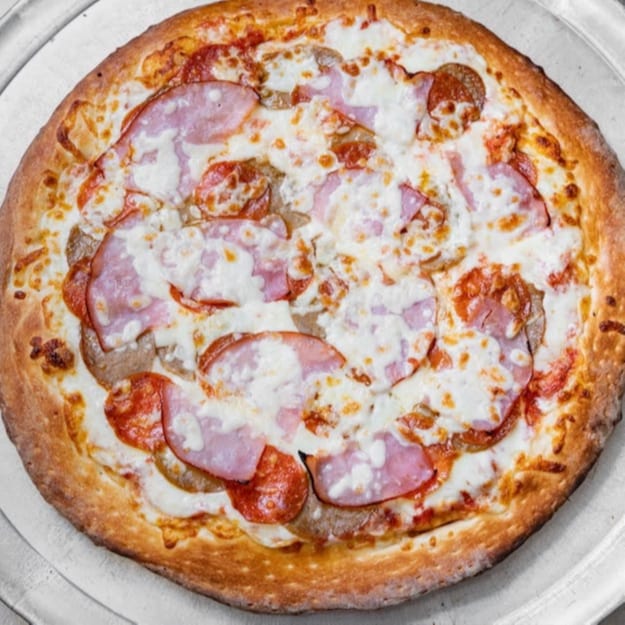 Meat Feast Pizza.